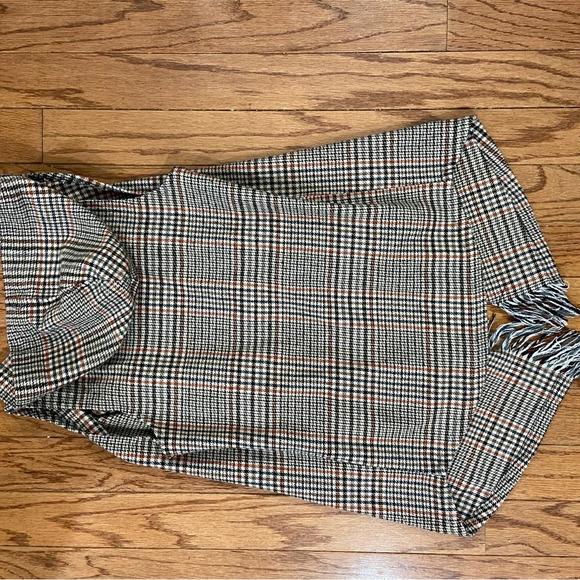 Altar’d State plaid tweed hooded vest size small academia cozy casual - Picture 5 of 7